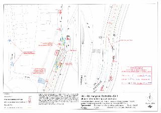 DIO - RK Kamýcká, Roztocká - E.4.1 situace přechodné úpravy provozu. Rekonstrukce ČSOV Kamýcká (084), Praha 6 - gravitace a výtlak; Číslo akce 1/1/C83/01; Inve…