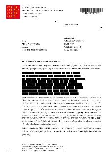 Oznámení o seznámení s podklady rozhodnutí v odvolacím řízení. Vydal: Magistrát hlavního města Prahy, Odbor stavebního řádu. Č.j.: MHMP 59993/2025, datum 22.1.…