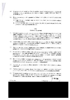 Textová část smlouvy obsahující body 6.3, 6.4 a článek VII. Závěrečná ustanovení (body 7.1 až 7.8). Dokument zmiňuje zákon č. 340/2015 Sb. o registru smluv, zá…