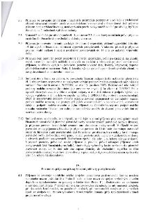 Strana 3 smlouvy obsahující body 3.7 až 4.1. 

3.7: Příjemce se zavazuje při čerpání Finančních prostředků postupovat v souladu s právními předpisy a podmínkam…