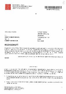 Rozhodnutí Magistrátu hl. m. Prahy (č. j. MHMP-312564/2026/O4/Lj) ze dne 10. 4. 2026, kterým se povoluje zřízení a provozování 1 ks stávajícího, oboustranného,…