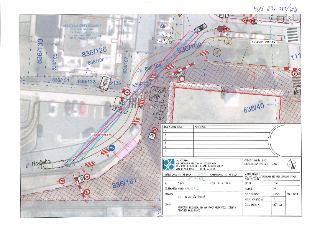 Situační nákres dopravního značení a rozhledových poměrů (DIO) pro stavební úpravy a vjezd, ul. Hrašeho, Městská část Praha 8. Vypracoval Ing. Vít Duda, pro ak…