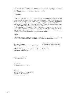 Rozhodnutí úřadu: Komunikace S-JTSK y= 736789 a x= 1038534 je vzdálen min. 4 m za přilehlými ochrannými svodidly. Platnost rozhodnutí do 14.03.2028. Odůvodnění…