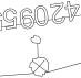 Výřez z katastrální mapy s vyznačeným parcelním číslem 42095/1 a symbolem budovy.