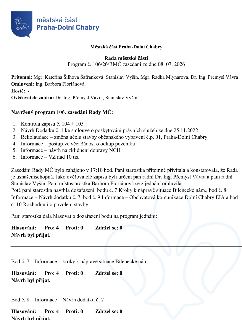 Zápis z jednání Rady městské části Praha-Dolní Chabry, program č. 106/26/RMČ ze dne 08. 07. 2026. Přítomni: Mgr. Kateřina Šilhová Šafránková, Stanislav Vyšín,…