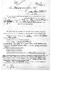 Úřední dokument (stavební povolení) č. j. D 366/5-a. Adresát: Obecně prospěšné stavební družstvo, Praha - Libuš, Královská ul., čp. 1166. Magistrát hlavního mě…