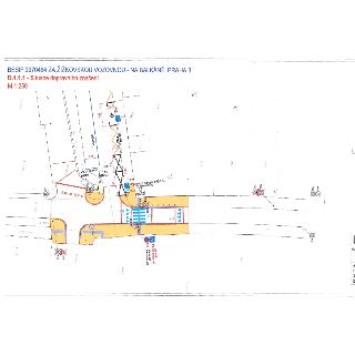 BESIP 2970484 ZA ŽIŽKOVSKOU VOZOVNOU - NA BALKÁNĚ, PRAHA 3. D.1.1.1 - Situace dopravního značení, M 1:250. Obsahuje situační nákres dopravního značení, kóty, z…