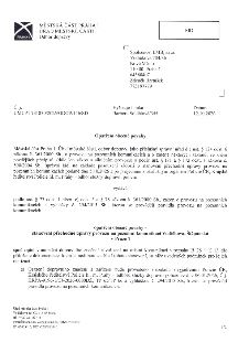 MĚSTSKÁ ČÁST PRAHA 1, ÚŘAD MĚSTSKÉ ČÁSTI, Odbor dopravy. Společnost LMB, s.r.o., Vodičkova 704/36, Nové Město, 110 00 Praha 1, Zdeněk Bartůšek. Č. j.: UMCP1 73…