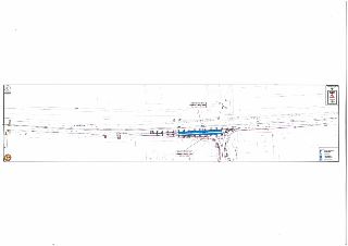 Situační nákres dopravního značení a záboru komunikace (Strakonická ulice, záruční oprava PHS, 82m x 4m = 328m², celkem 106m²), v horní části varovná značka PO…