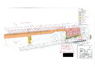 Situační nákres dopravního řešení (projektová dokumentace) pro stavbu v Praze. Dokument obsahuje: nadpis 'VĚTEV 2-dl.0,180 km', legendu značení (vodorovné a sv…