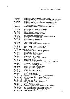 Seznam technických zařízení a systémů metra, strana 7, č.j. MHMP 598597SP/2009/DOP-O1/Řá,Za. Obsahuje položky: V.A2-93-85 Elektrická požární signalizace ve sta…