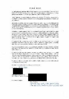 PLNÁ MOC

Zmocnitel: Albert Česká republika, s.r.o., Radlická 520/117, Jinonice, 158 00 Praha 5, IČ: 44012373
Zmocněnec: Terson Real, a.s., Klimentská 1246/1,…