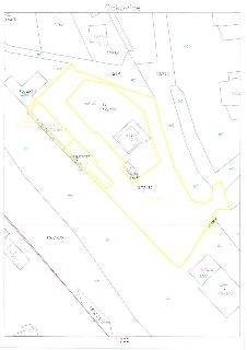 Katastrální mapa části území Čakovice. Zobrazená čísla parcel: 1243, 1242, 1241/3, 1241/2, 1244, 1230/1, 1222, 1572/14 (SŽDC), 1572/10 (fyz. os.), 1575 (fyz. o…