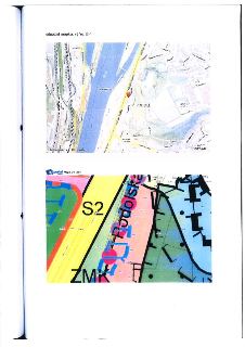 Dokument obsahuje dvě mapy lokality v Praze-Podolí. Horní část je situační mapa (výřez z mapy.cz) zobrazující oblast Podolí, Kavčí hory a Dvorce s vyznačeným b…