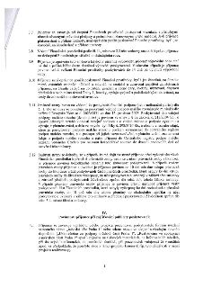 Strana 3 smlouvy o poskytnutí finančních prostředků. Obsahuje body 3.7 až 3.12 a bod 4.1. Klíčové informace: 3.7 - zákaz použití prostředků na DPH, 3.9 - výpov…