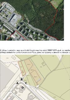 Z výřezu katastrální mapy a pohledů Google map (viz níže) MHMP STR zjistil, že navrho při kraji obchodního centra Novodvorská Plaza, panelové výstavby a zárove…
