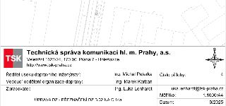 Technická správa komunikací hl. m. Prahy, a.s., Veletržní 1623/24, 170 00 Praha 7 - Holešovice, http://www.tsk-praha.cz. Ředitel úseku dopravního inženýrství:…