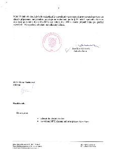 Závěrečná část úředního dokumentu Magistrátu hlavního města Prahy. Text obsahuje poučení: 'lhůtě 10 dnů ode dne, kdy bylo rozhodnutí k vyzvednutí v provozovně…