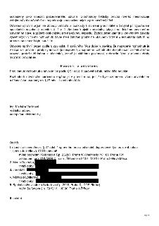 Naskenovaná stránka textového dokumentu (rozhodnutí / odvolání): Obsahuje text týkající se posouzení provozu, ochrany před hlukem, závěrů odvolacího správního…