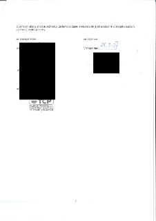 Závěrečná část dodatku smlouvy. Text: '8. Smluvní strany shodně prohlašují, že tento dodatek je sepsán dle jejich svobodné vůle a jako správný jej stvrzují svý…