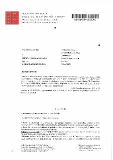 Rozhodnutí Magistrátu hlavního města Prahy, odboru pozemních komunikací a drah, č.j. MHMP-1139324/2022/O4/KI ze dne 15. 6. 2022. Předmětem je povolení k provoz…