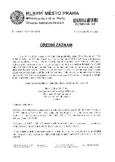 Úřední záznam Městské policie hl. m. Prahy, Obvodní ředitelství Praha 1. Č.j.: MPPH 75627/2025/OŘ1, V Praze dne: 10. 07. 2025. Dne 10. 07. 2025 v čase 15:10 ho…