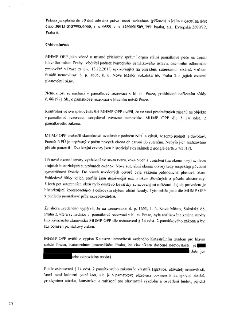 Úřední dokument (strana 2/8) obsahující odůvodnění rozhodnutí MHMP OPP ve věci nepovolených stavebních úprav (proražení suterénních oken) na nemovitosti č. p.…