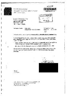 Úřední dopis Magistrátu hlavního města Prahy, odboru správy majetku, ze dne 12. 12. 2007. Předmět: Předání dokladů o zrušení příspěvkové organizace IROP, inžen…