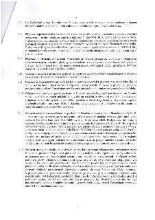 Strana 3 smlouvy obsahující body 3.5 až 3.12:
3.5 Do Závěrečné zprávy lze zahrnout náklady, které vznikly v souvislosti s projektem v daném časovém období, v s…