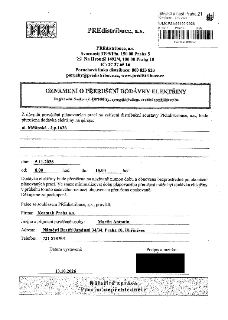 Oznámení o přerušení dodávky elektřiny dle § 25 odst. 5 zákona č. 458/2000 Sb. od PREdistribuce, a.s. Adresa: Měšínská - č.p. 1636. Datum: 5.11.2026, čas od 8:…