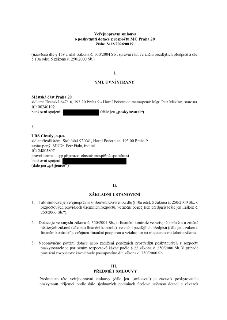 Veřejnoprávní smlouva o poskytnutí dotace z rozpočtu MČ Praha 20, číslo: S/12/2026/0039. Smluvní strany: Poskytovatel: Městská část Praha 20, sídlo: Jívanská 6…
