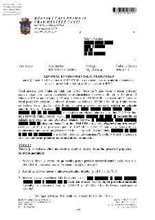 MĚSTSKÁ ČÁST PRAHA 22, ÚŘAD MĚSTSKÉ ČÁSTI, odbor životního prostředí, Nové náměstí 1250, 104 00 Praha 114. Štěpán Šmejkal. Vaše značka: -, Naše značka: P22 227…
