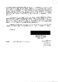 Úřední dopis společnosti Mountfield a.s. týkající se obhajoby výběrového řízení a školení zaměstnanců. Text uvádí: 'pokročilých schopností (řada školených zamě…