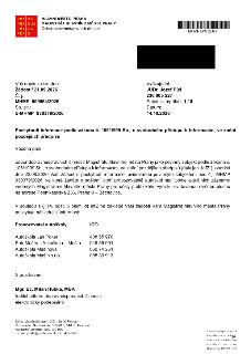 HLAVNÍ MĚSTO PRAHA, MAGISTRÁT HLAVNÍHO MĚSTA PRAHY, Odbor dopravněsprávních činností. Váš dopis zn./ze dne: Žádost / 21.09.2026. Č. j.: MHMP 999864/2026. Sp. z…