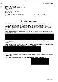 POLICIE ČESKÉ REPUBLIKY, Obvodní ředitelství policie Praha I, Vnější služba, oddělení hlídková služby, Krakovská 16, 110 00 Praha 1, IDDS: rkiai5y. Č. j. KRPA-…