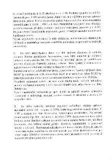 Naskenovaná stránka právního dokumentu (rozhodnutí/odvolání) obsahující tři body týkající se stavby, pozemků parc. č. 1197 a 1199, domu č.p. 866 v Holešovicích…