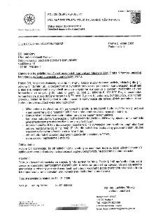 POLICIE ČESKÉ REPUBLIKY, KRAJSKÉ ŘEDITELSTVÍ POLICIE HLAVNÍHO MĚSTA PRAHY, Odbor služby dopravní policie, Oddělení dopravního inženýrství. Č. j. KRPA-9188-1/ČJ…