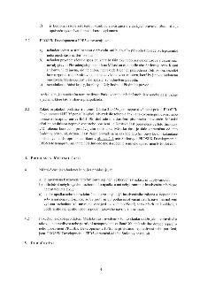 Strana 4 právní smlouvy obsahující závazky stran. Bod 3.2: PROSEK Development a FPB5se se zavazují, že nebudou jednat o převodu pozemků na třetí osoby, nebudou…