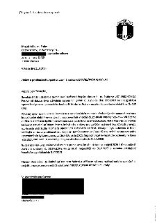 Žádost o prodloužení čerpání dotace č. smlouvy DOT/61/04/019588/2026 ze dne 21.8.2026. Žadatel: SK Motorlet Praha. Adresát: Magistrát hl. m. Prahy, Odbor škols…