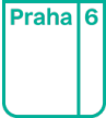 Informační tabulka s textem 'Praha 6'.