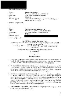 Veřejnoprávní smlouva o poskytnutí dotace č. 2026/0765 mezi Městskou částí Praha 1 (Vodičkova 681/18, Praha 1, zastoupená Mgr. Terezií Radoměřskou, IČ 00063410…