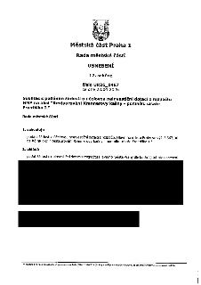 Usnesení Rady městské části Praha 1, 17. schůze, číslo UR26_0487 ze dne 28.04.2026. Předmět: Souhlas s podáním žádosti o účelovou neinvestiční dotaci z rozpočt…