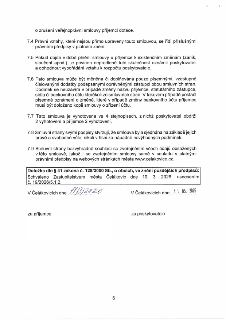 Naskenovaná stránka textového dokumentu (smlouvy). Obsahuje text paragrafů 7.4 až 7.9:
7.4 Právní vztahy, které nejsou přímo upraveny touto smlouvou, se řídí p…