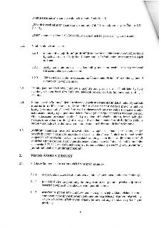Strana 6 právní smlouvy obsahující definice pojmů a prohlášení a záruky smluvních stran. Obsah: Definice pojmů: „Valná Hromada“, „Zásadní rozhodnutí“, „ZOK“. Č…