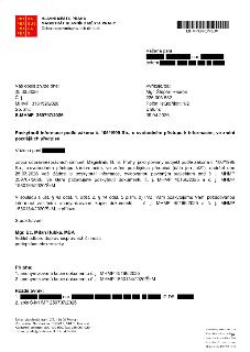 Úřední dopis Magistrátu hlavního města Prahy, odboru dopravněsprávních činností, ze dne 09.04.2026. Předmět: Poskytnutí informace podle zákona č. 106/1999 Sb.,…