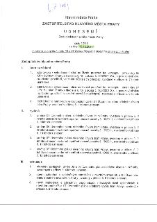 Hlavní město Praha, Zastupitelstvo hlavního města Prahy, Usnesení Zastupitelstva hlavního města Prahy číslo 12/11 ze dne 15.12.2011 k návrhu na vydání změn 06…