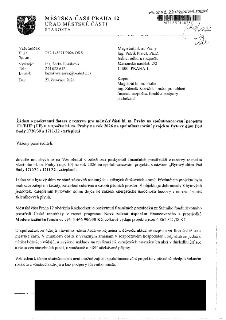 Žádost o poskytnutí dotace z rezervy pro městské části hl. m. Prahy na spolufinancování projektu 'Bytový dům Pod Sady 1710/30 a 1711/32 - zateplení'. Dokument…