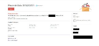 Záznam o nálezu věci, předmět číslo: 3219/2023-1. Popis předmětu: Peněženka černá, osobní písemnosti, zákaznické karty rock point, ccc klub, Dr. Max, hotovost…