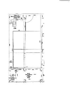 Stavební plán (půdorys) prostorů: 
- B136 Kancelář (squash), koberec, plocha 329,70 m2.
- B137 Rehabilitace, dlažba, plocha 39,45 m2.
- B135 Ochoz (squash), ko…