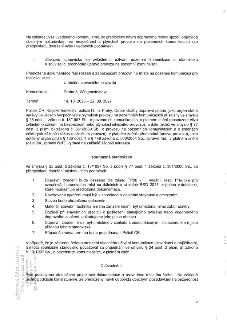 Naskenovaná stránka úředního dokumentu (stanoviska Policie ČR) týkající se umístění staveništního sjezdu na ul. Wittgensteinova, Praha 8, v termínu 14. 10. 202…